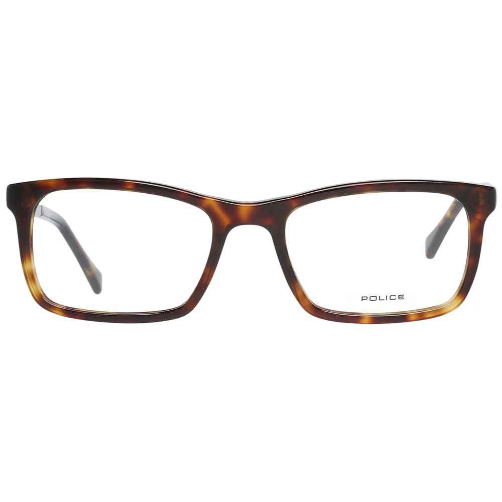 Police Brown Men Glasses Frame