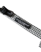 Dolce & Gabbana Gray Silk Polka Dot Adjustable Neck Men Papillon Bow Tie - Maison Luxe
