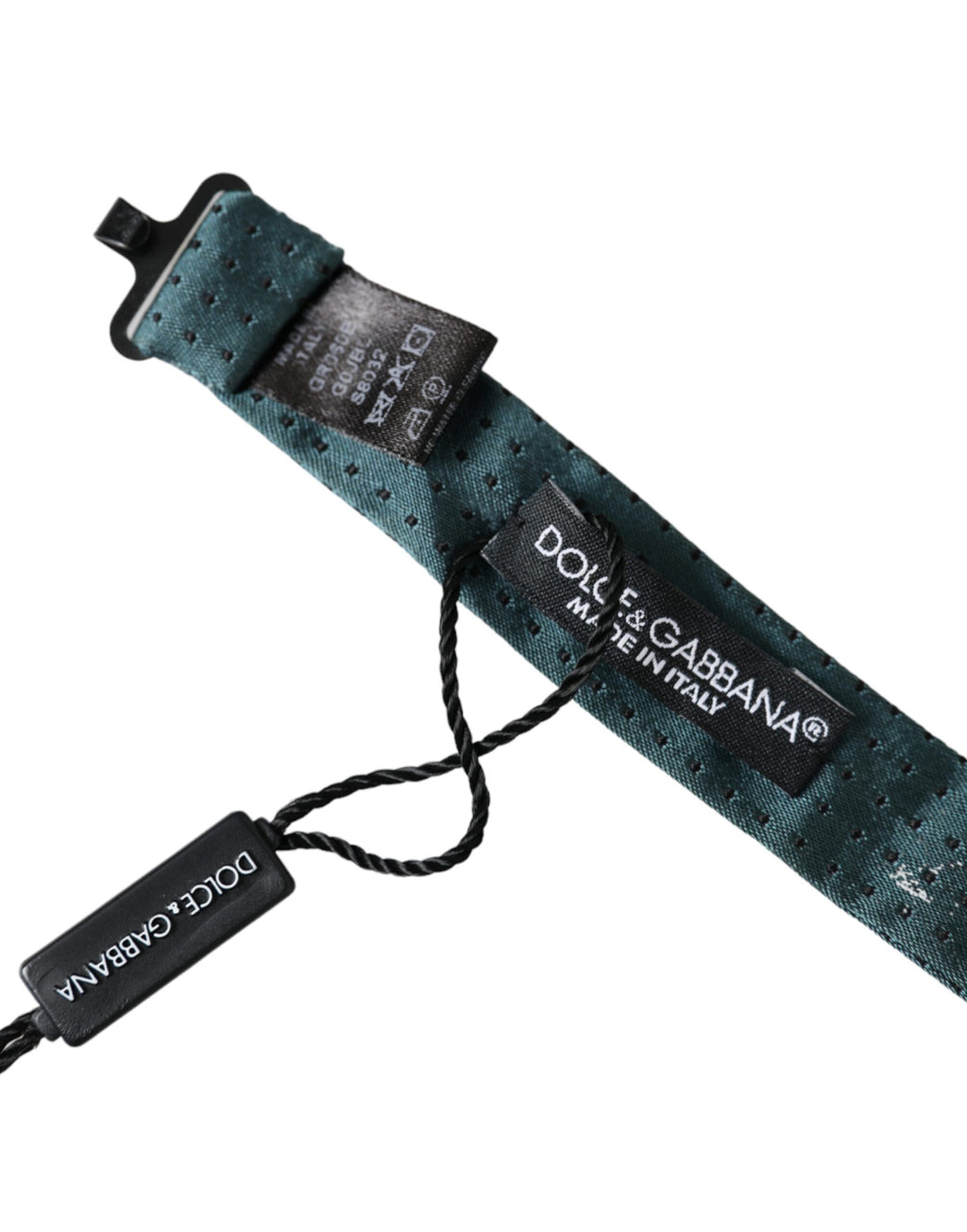 Dolce & Gabbana Green Silk Fantasy Adjustable Neck Men Papillon Bow Tie - Maison Luxe