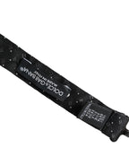 Dolce & Gabbana Black Silk Patterned Adjustable Neck Men Papillon Bow Tie - Maison Luxe