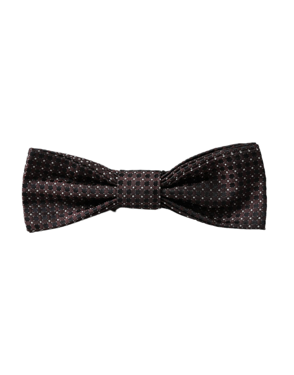 Dolce & Gabbana Brown Fantasy Silk Adjustable Neck Men Papillon Bow Tie - Maison Luxe