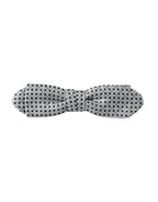 Dolce & Gabbana Gray Silk Polka Dot Adjustable Neck Men Papillon Bow Tie - Maison Luxe