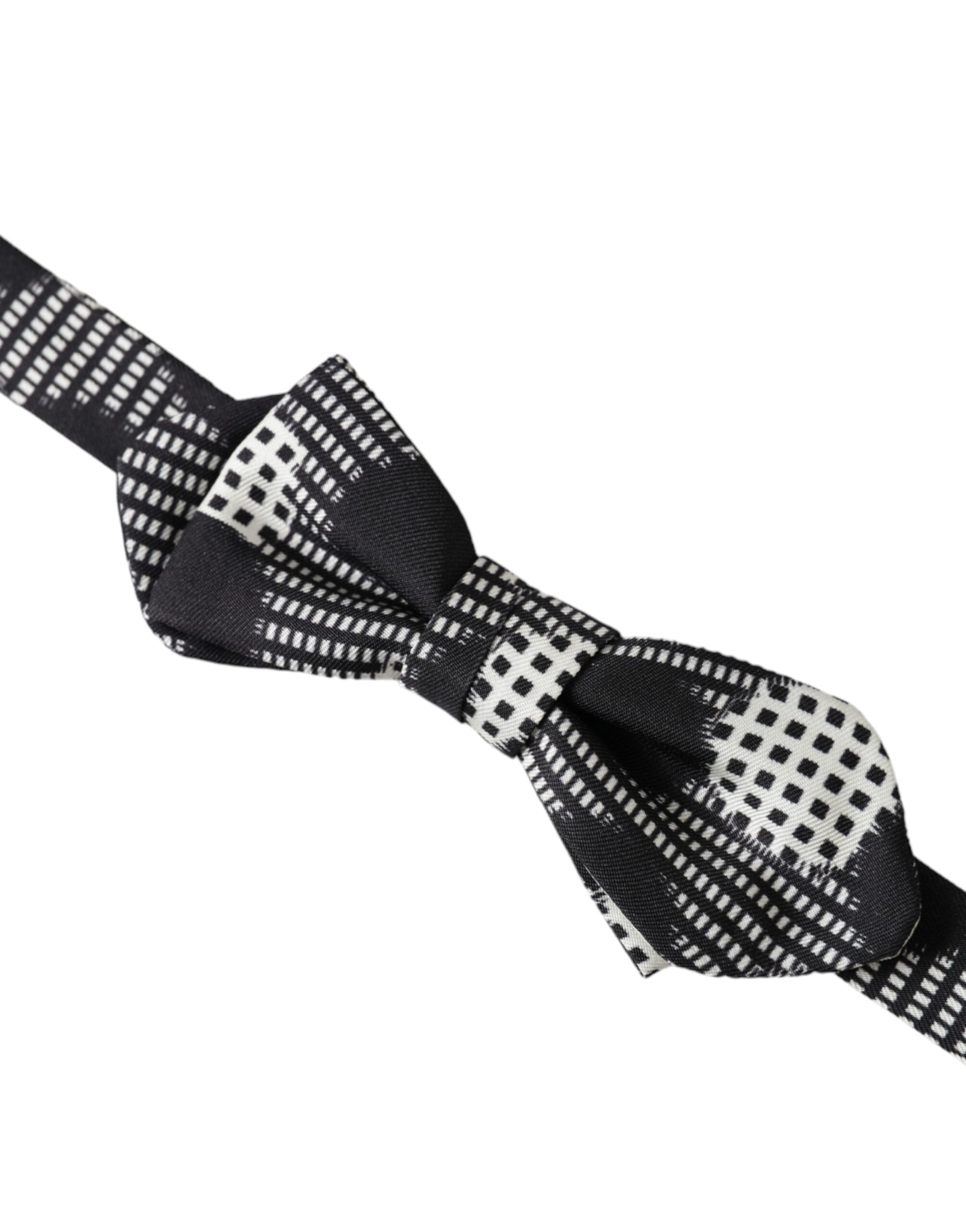 Dolce & Gabbana Multicolor Silk Polka Dot Adjustable Neck Men Papillon Bow Tie - Maison Luxe