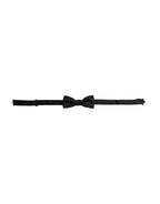 Dolce & Gabbana Black Silk Adjustable Neck Men Bow Tie - Maison Luxe