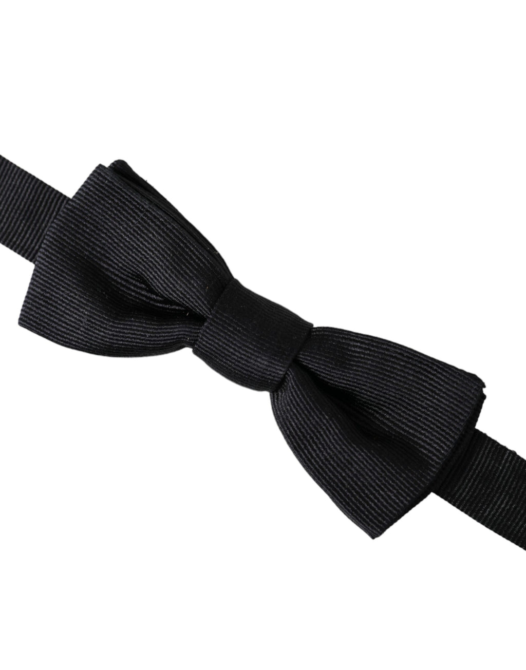 Dolce & Gabbana Black Silk Adjustable Neck Men Bow Tie - Maison Luxe