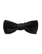 Dolce & Gabbana Black Silk Adjustable Neck Men Bow Tie - Maison Luxe