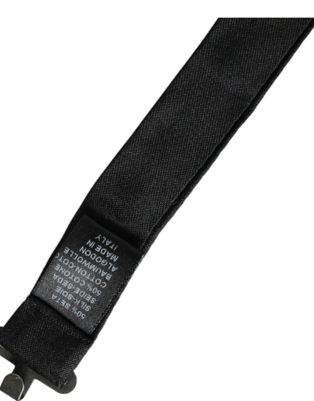 Dolce & Gabbana Dark Gray Silk Adjustable Neck Men Bow Tie - Maison Luxe