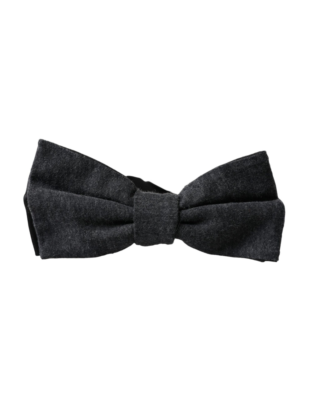 Dolce & Gabbana Dark Gray Silk Adjustable Neck Men Bow Tie - Maison Luxe
