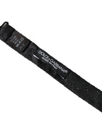 Dolce & Gabbana Black Silk Fantasy Adjustable Neck Men Bow Tie - Maison Luxe