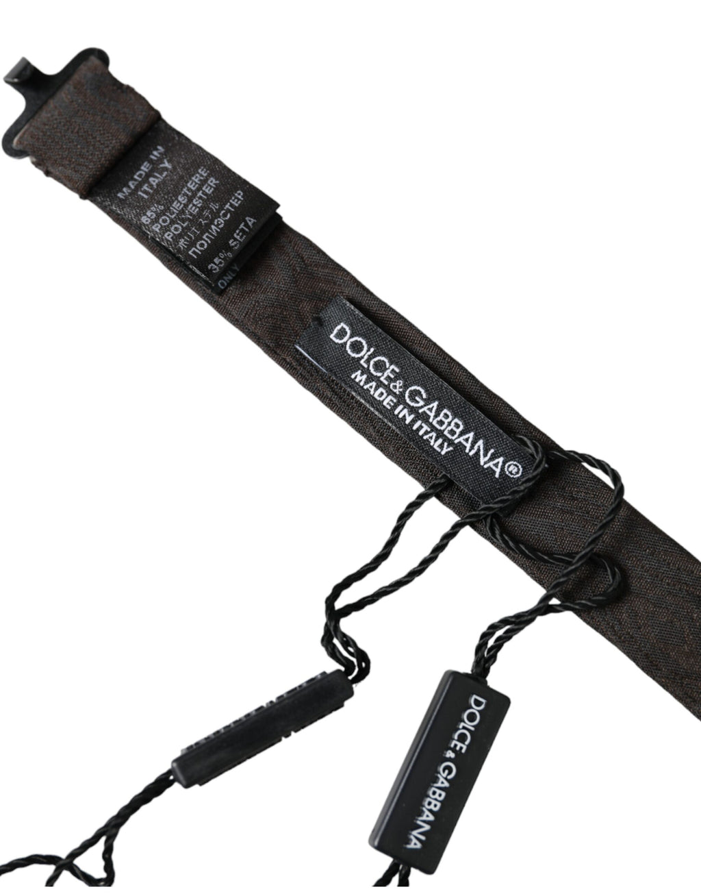 Dolce & Gabbana Black Silk Adjustable Neck Men Bow Tie - Maison Luxe