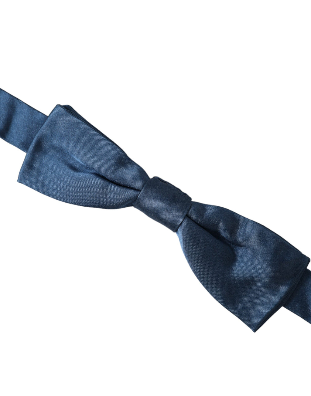 Dolce & Gabbana Blue Satin Silk Adjustable Neck Men Bow Tie - Maison Luxe