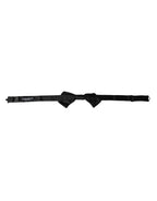 Dolce & Gabbana Black Satin Silk Adjustable Neck Men Bow Tie - Maison Luxe