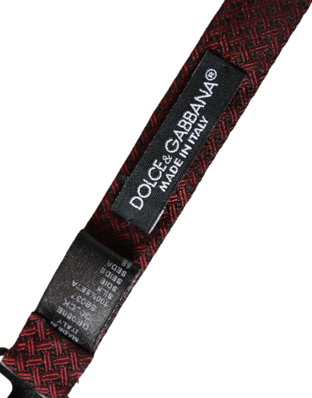 Dolce & Gabbana Red Silk Fantasy Adjustable Neck Men Bow Tie - Maison Luxe