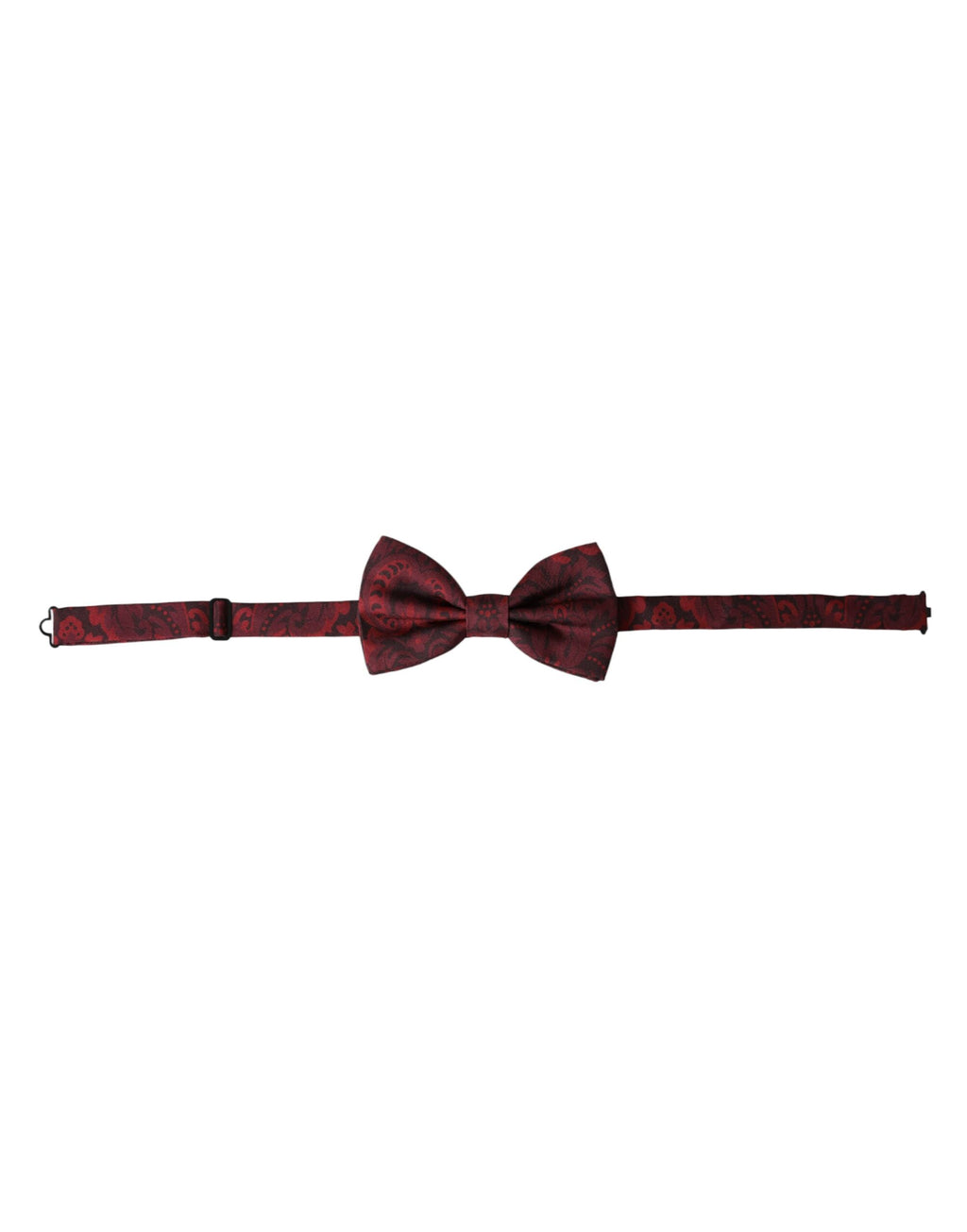 Dolce & Gabbana Red Silk Floral Adjustable Neck Men Bow Tie - Maison Luxe