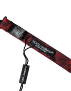 Dolce & Gabbana Red Silk Floral Adjustable Neck Men Bow Tie - Maison Luxe
