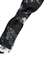 Dolce & Gabbana Black Floral Silk Adjustable Neck Men Bow Tie - Maison Luxe