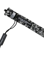 Dolce & Gabbana Black Floral Silk Adjustable Neck Men Bow Tie - Maison Luxe