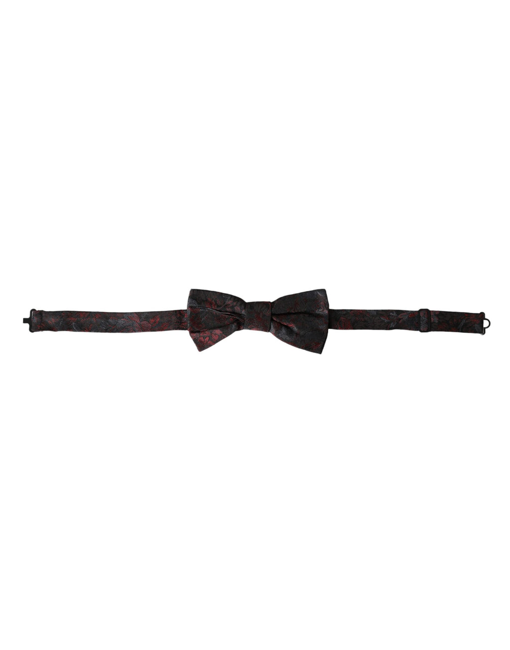 Dolce & Gabbana Red Black Floral Adjustable Neck Men Bow Tie - Maison Luxe