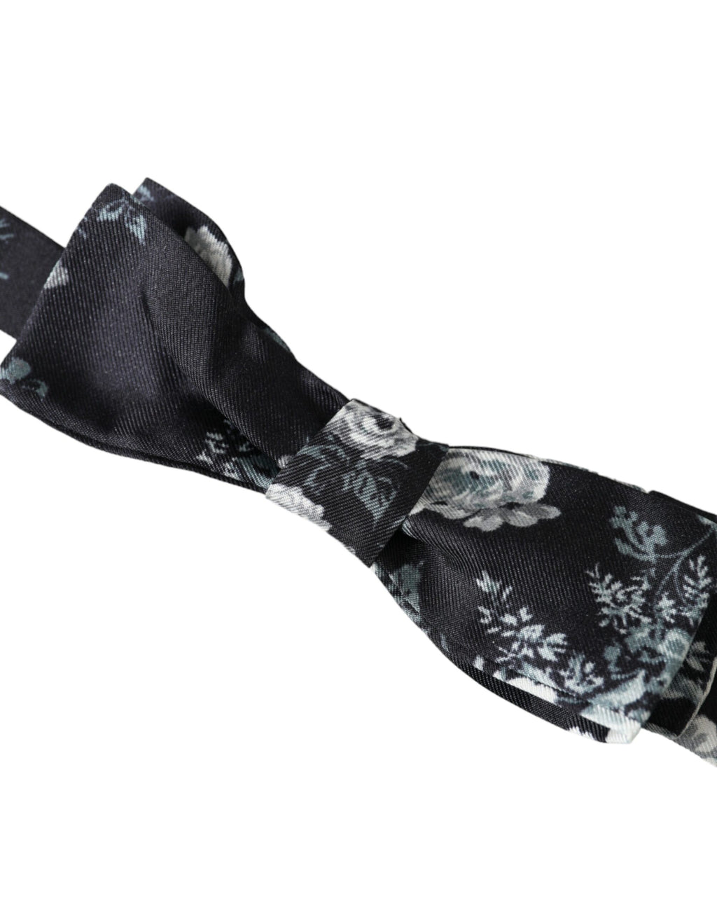 Dolce & Gabbana Black Floral Fantasy Adjustable Neck Men Bow Tie - Maison Luxe