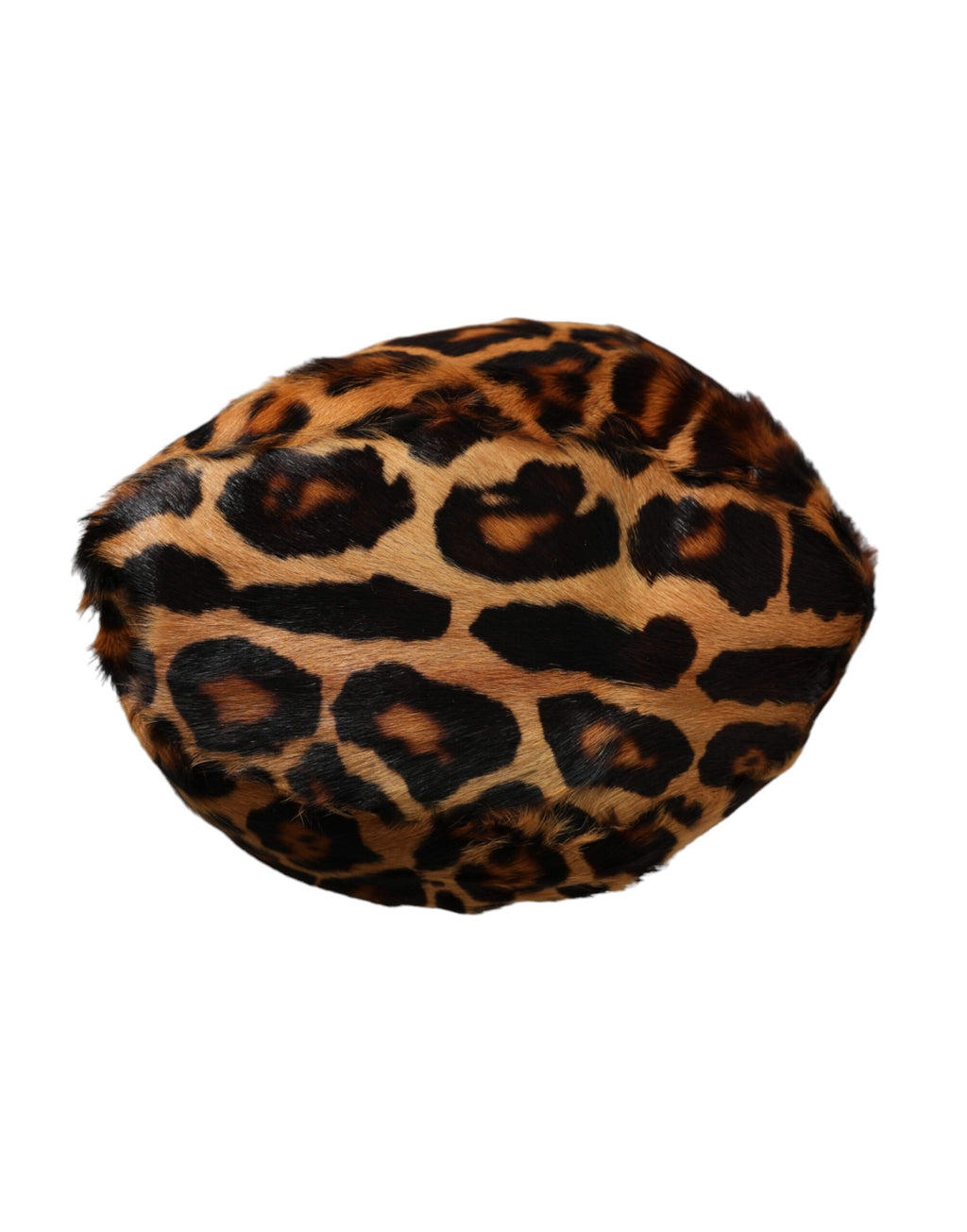 Dolce & Gabbana Brown Leopard Fur Women Bucket Hat - Maison Luxe