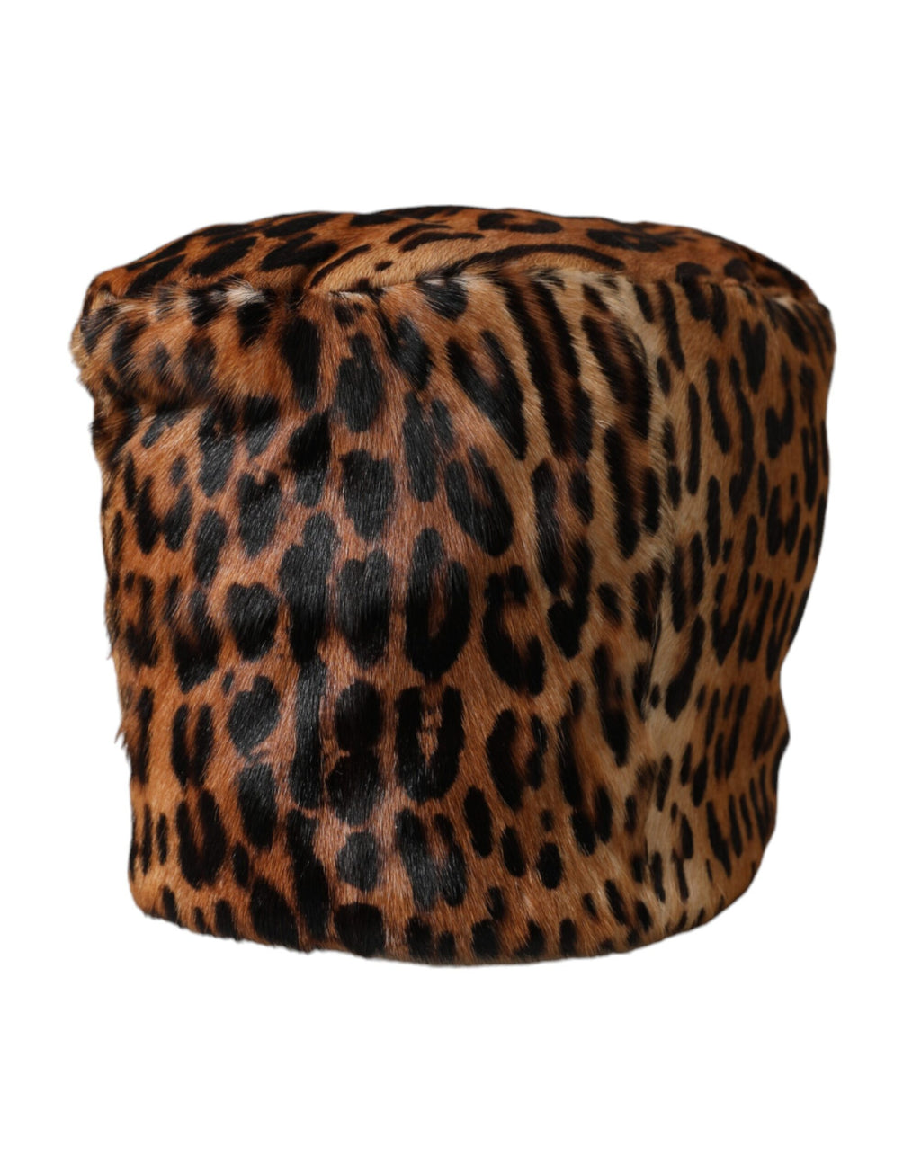 Dolce & Gabbana Brown Leopard Fur Women Bucket Hat - Maison Luxe
