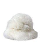 Dolce & Gabbana White Acrylic Fur Womens Bucket Hat - Maison Luxe