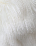 Dolce & Gabbana White Acrylic Fur Womens Bucket Hat - Maison Luxe