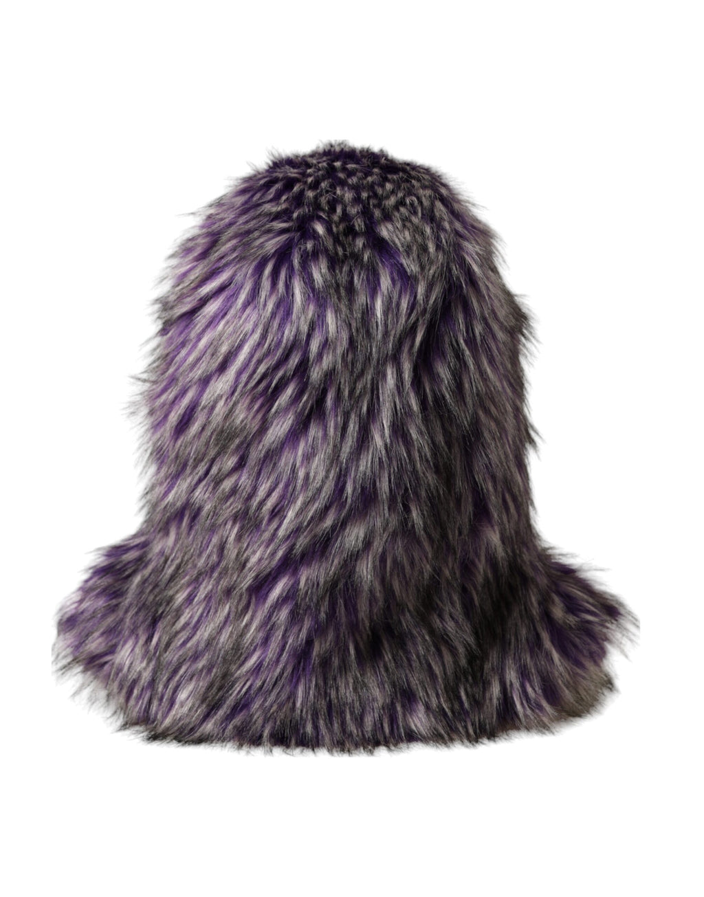 Dolce & Gabbana Purple Faux Fur Whole Head Wrap Hat - Maison Luxe