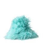 Dolce & Gabbana Mint Green Acrylic Fur Womens Bucket Hat - Maison Luxe