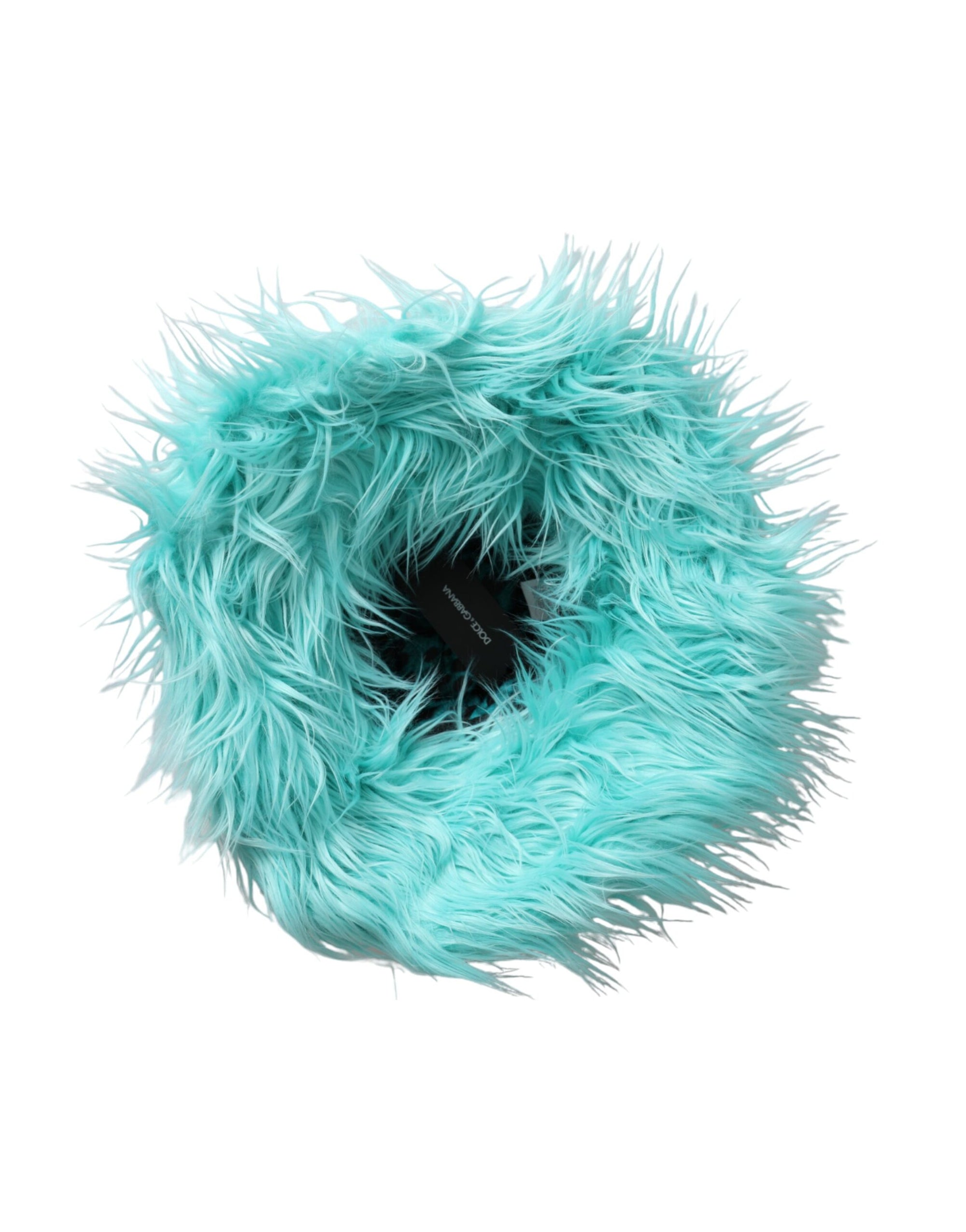 Dolce & Gabbana Mint Green Acrylic Fur Womens Bucket Hat - Maison Luxe