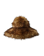 Dolce & Gabbana Brown Modacrylic Faux Fur Bucket Hat - Maison Luxe