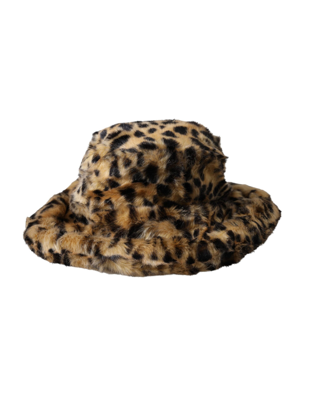 Dolce & Gabbana Brown Leopard Fur Women Bucket Hat - Maison Luxe