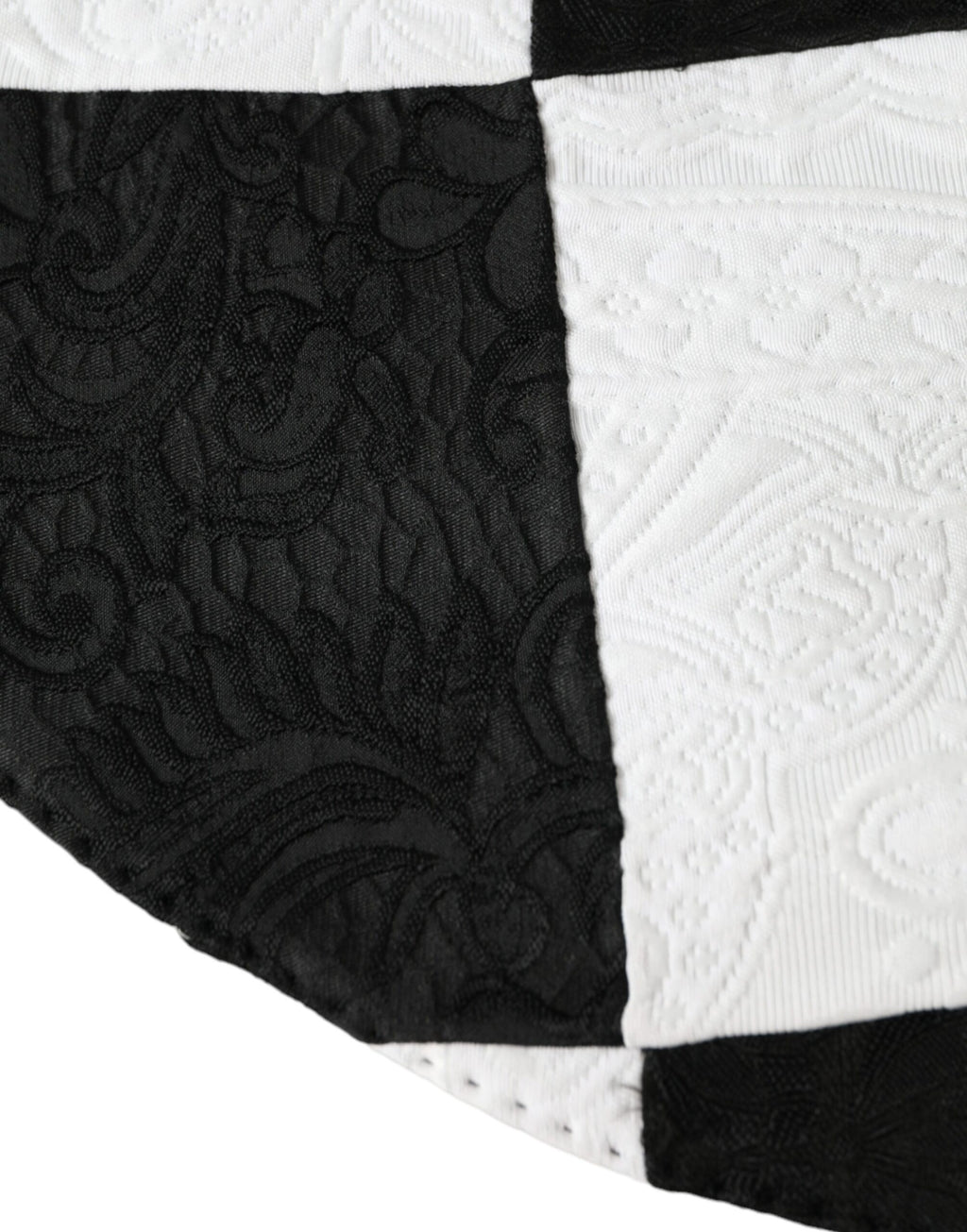 Dolce & Gabbana Black White Checkered Wide Brim Floppy Hat - Maison Luxe