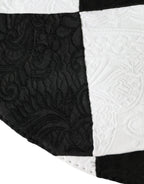Dolce & Gabbana Black White Checkered Wide Brim Floppy Hat - Maison Luxe