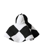Dolce & Gabbana Black White Checkered Wide Brim Floppy Hat - Maison Luxe