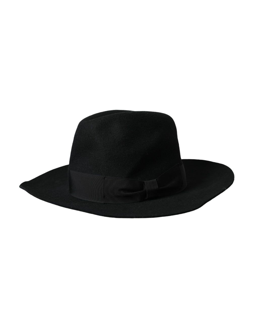 Dolce & Gabbana Black Rabbit Fedora Trilby Women Hat - Maison Luxe