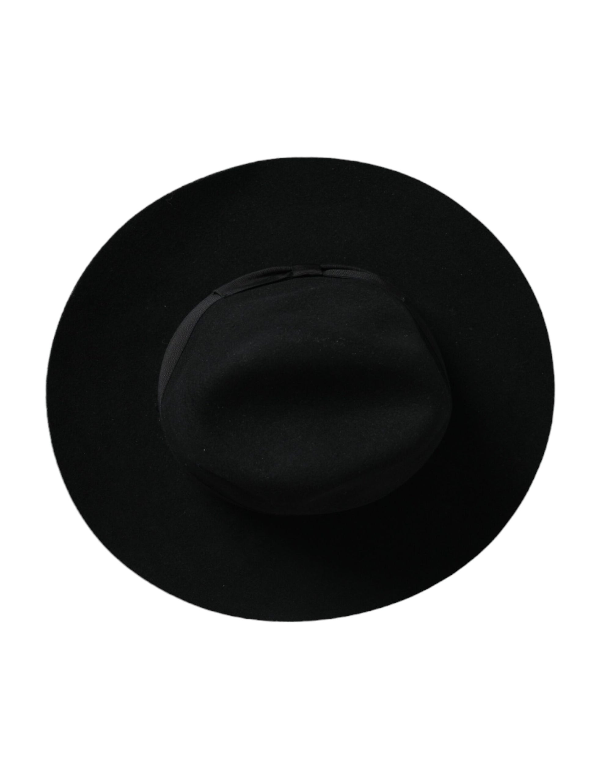 Dolce & Gabbana Black Rabbit Fedora Trilby Women Hat - Maison Luxe