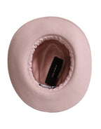 Dolce & Gabbana Pink Rabbit Fedora Trilby Women Hat - Maison Luxe