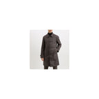 Add Brown Polyester Men's Trench Jacket
