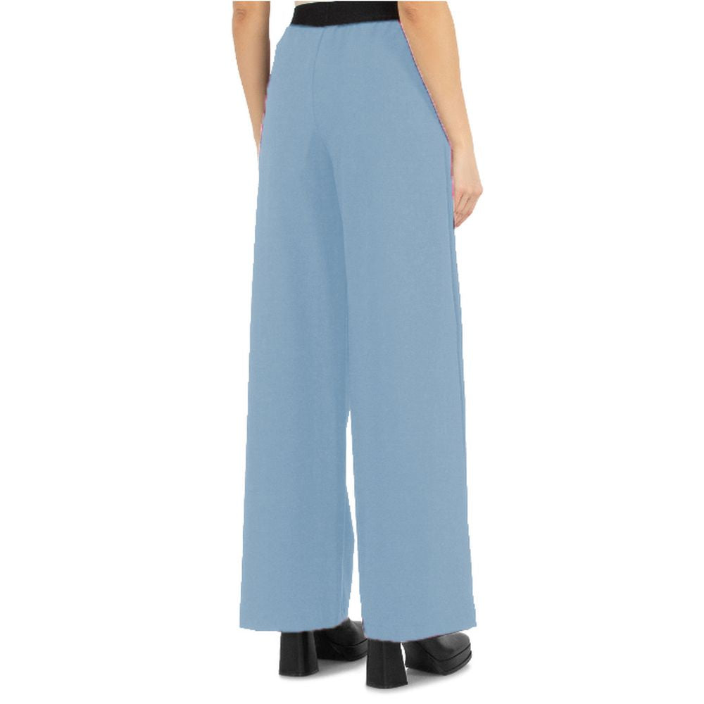 Comme Des Fuckdown Blue Polyester Women Palazzo Pants