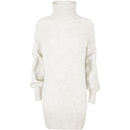 Yes Zee White Marabou Women Dress