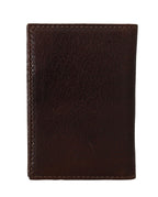 Billionaire Italian Couture Brown Leather Bifold Wallet