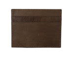 Billionaire Italian Couture Brown Leather Cardholder Wallet