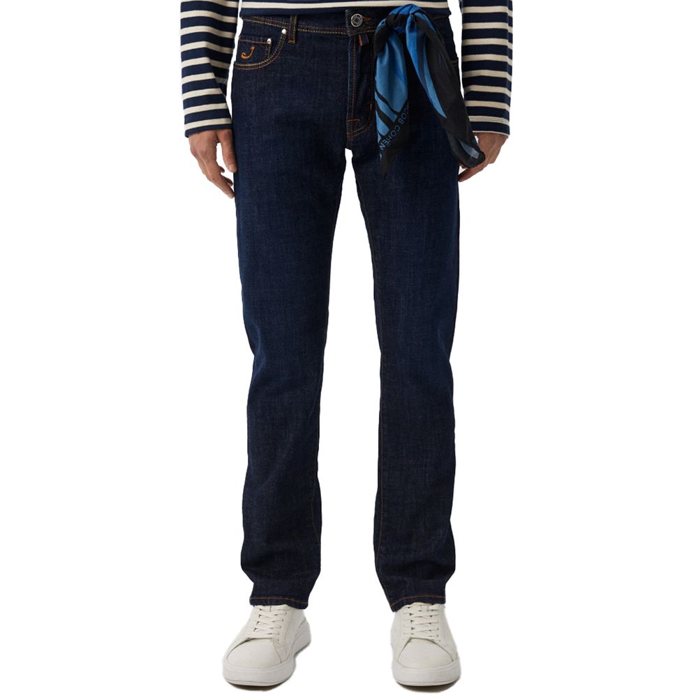 Jacob Cohen Blue Cotton Men Jeans
