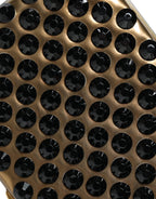 Dolce & Gabbana Gold Crystal Bifold Clutch Evening Party Women Purse Bag