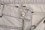 Costume National Gray Wash Cotton Slim Jeans