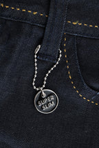 Costume National Blue Cotton Stretch Slim Fit Jeans