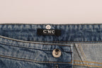 Costume National Blue Cotton Stretch Denim Jeans