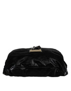 Dolce & Gabbana Black Nylon Fabric Belt Waist Fanny Pack Bag