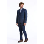 Baldinini Trend Blue Wool Men Blazer